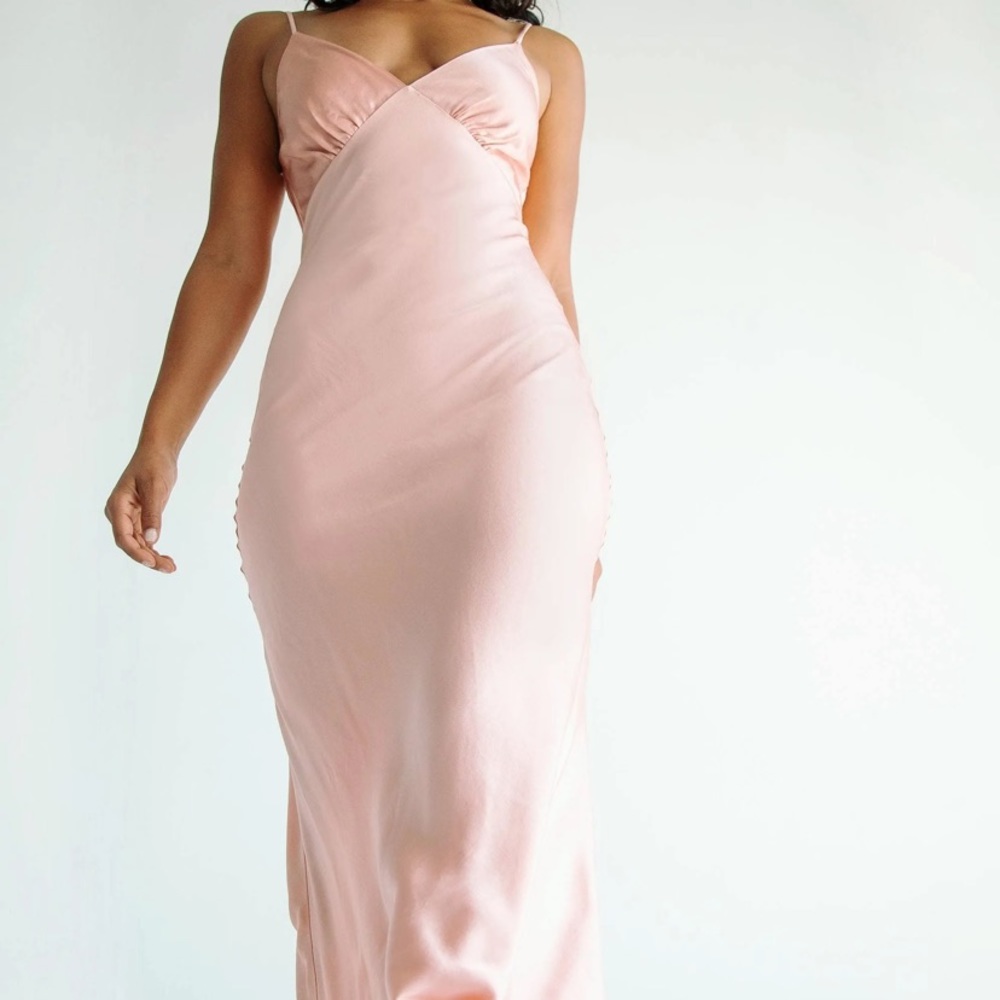 NWT The Line By K Florence Pink Midi Slip Dress